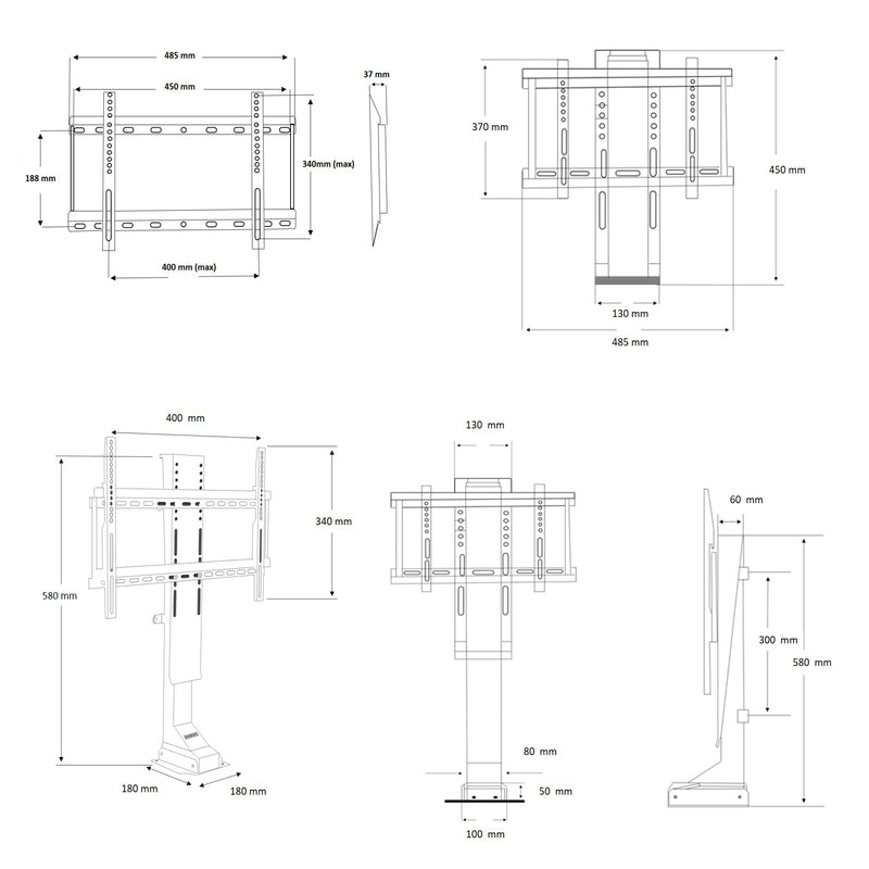 Support tv motorisé, support ascenseur motorise pour ecran tv, support tv electrique, meuble tv escamotable, ascenseur tv