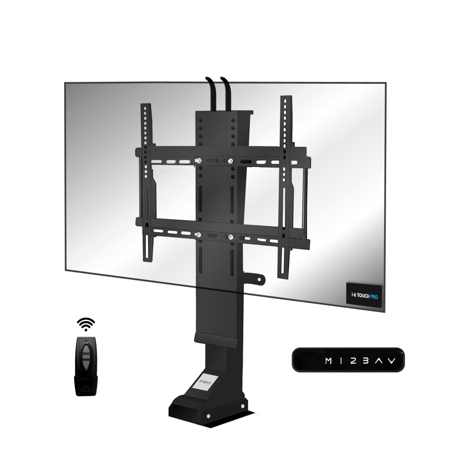 support tv motorisé, support ascenseur motorisé pour écran tv, support tv electrique, lève écran i6-touch pro i-nova